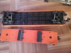 LIONEL TRAIN FREIGHT CARS SET OF 2 1 BOX CAR 1 FLAT CAR WITH TRAILERS  — photo 9