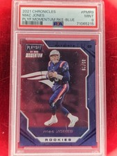 Mac Jones 2021 Panini Chronicles Playoff Momentum Rookie /99 #PMR-9 Psa 9