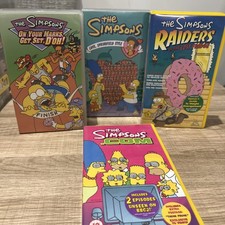 The Simpsons VHS Tape Bundle X4, VGC