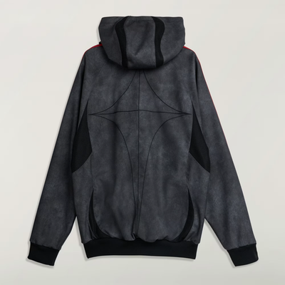 KC2222] Adidas Men's Thug Club Teamgeist Faux Leather Jacket Black