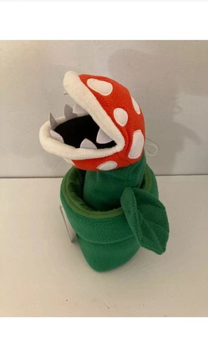 Super Mario Bros Piranha Plant Hand Puppet Plush Nintendo Uncute with tag - Picture 3 of 13