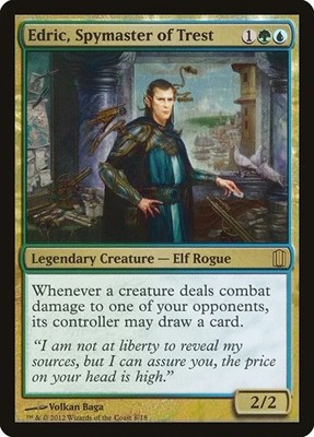 Edric, Spymaster of Trest - Foil Commander's Arsenal MP MTG