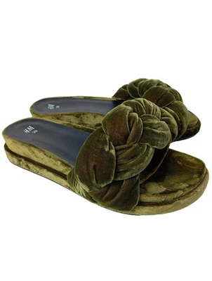 H&M Sandalias cómodas Mujeres Sandalias Talla EU 39 verde look casual - Imagen 1 de 4