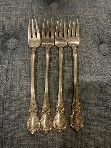 Vintage Towle Old Master Sterling Silver Lot Of 4 Cocktail Seafood Dessert Forks