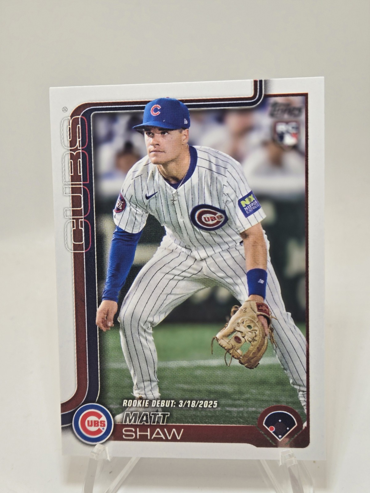 Matt Shaw 2025 Topps Update #US345 Rookie Debut (RC)