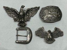 Lot de 4 boucles de ceinture style Western / Country (Aigle, Selle & Bottes)