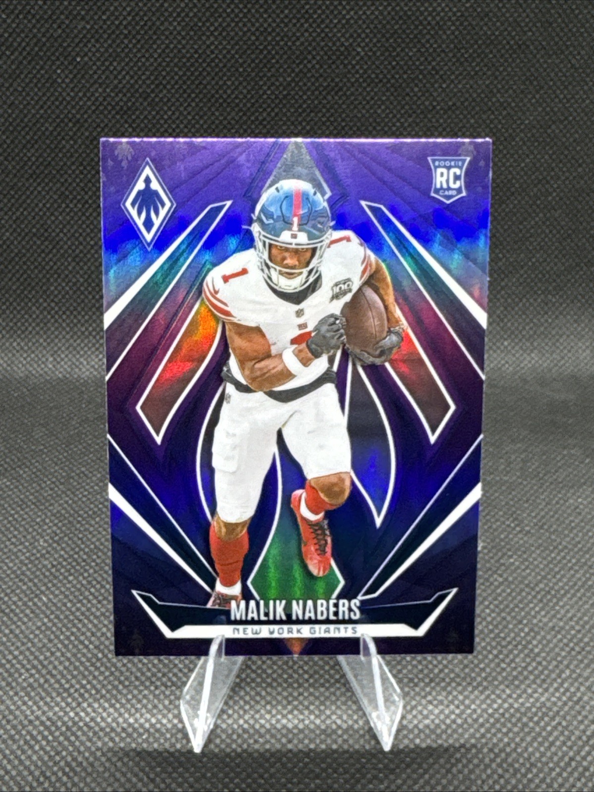 2024 Panini Phoenix - Rookies Malik Nabers #221 Purple Fade (RC)