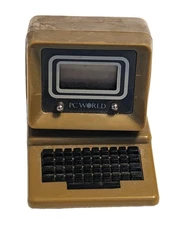 Vintage 1970/80s PC World Mini Desk Top Computer Digital Clock - Untested