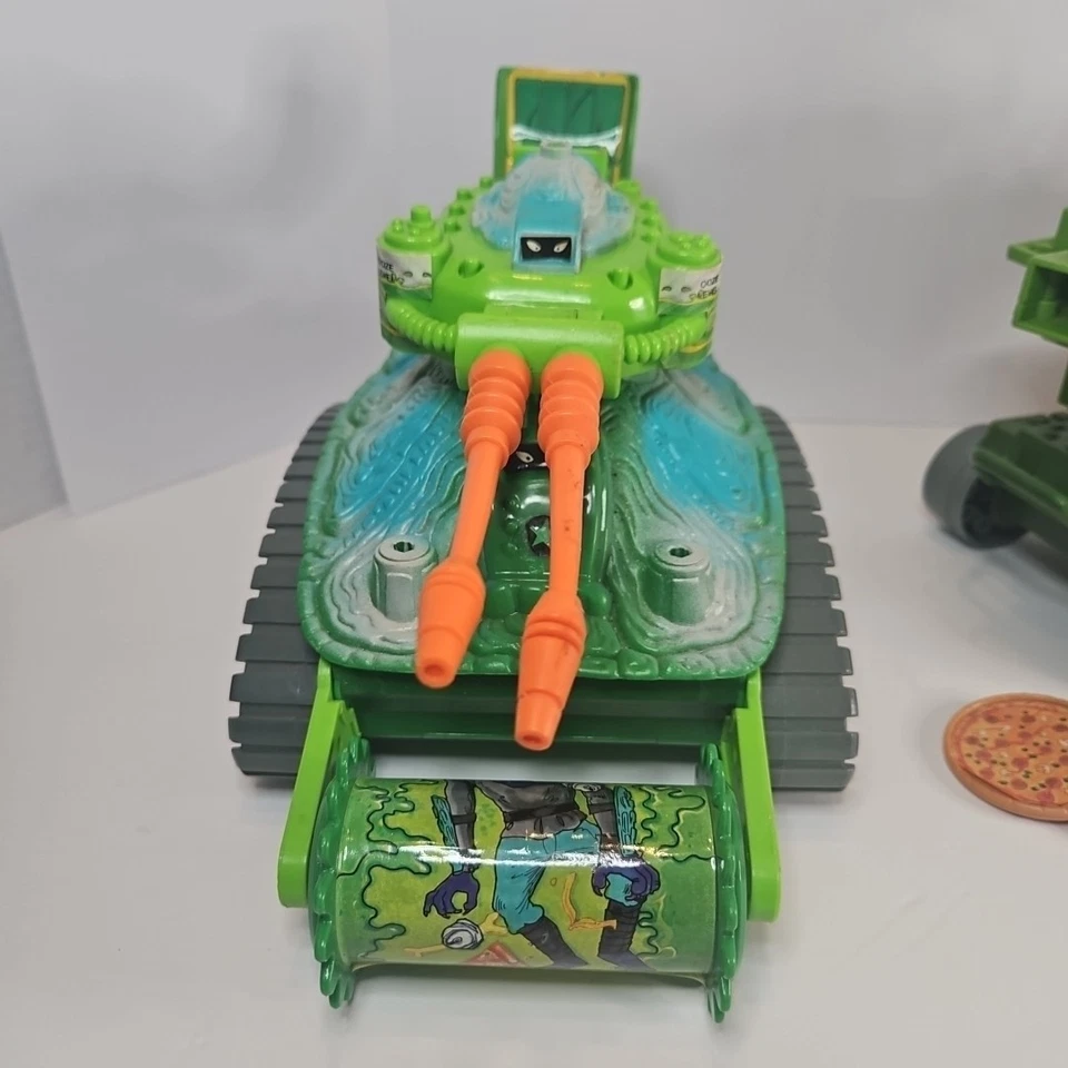 Lote de piezas de colección TMNT Teenage Mutant Ninja Turtles vehículos tanque lanzador de pizza Foto 2 de 4