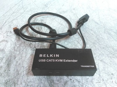 Power Tested Only Belkin F1D086U USB Cat5 KVM Extender Transmitter See DESC