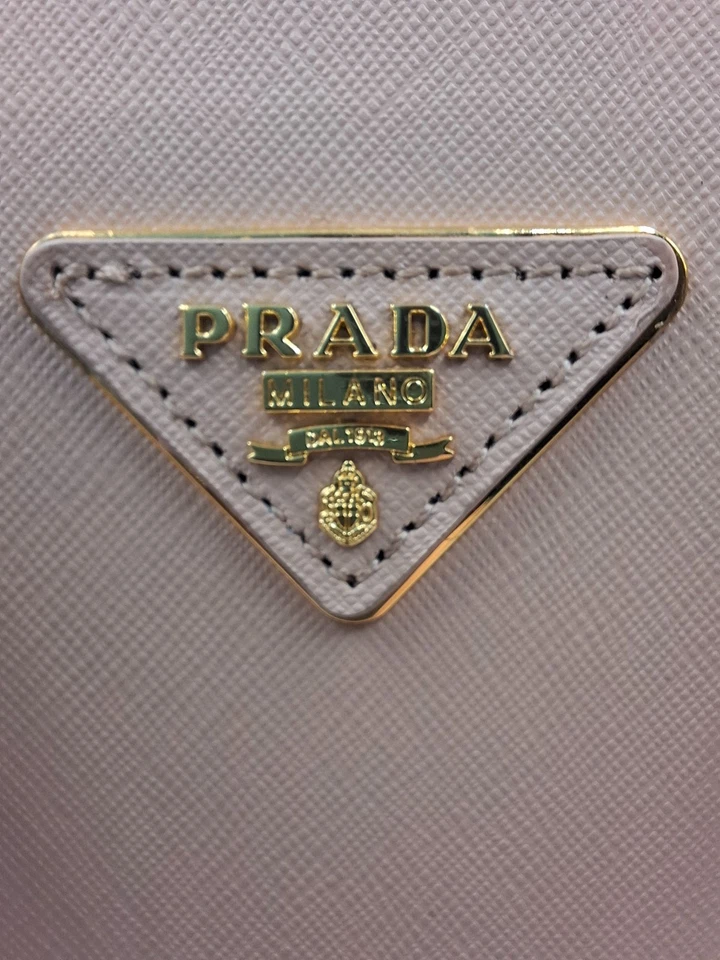 Prada Saffiano Galleria Lux Medium Tote Bag Cammeo Nude Colour Authentic. - Image 2 of 4