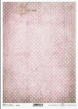 Pink Polka Dot | A4 Rice Paper | Paper for Decoupage | ITD Collection