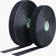 1 Inch X 33 Ft Sew on Hook and Loop Tape, Industrial Strength Nylon Fabric Fast