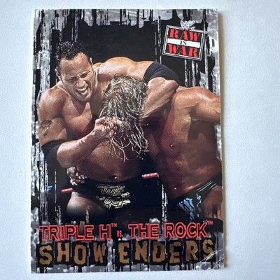 Shane McMahon/The Rock 2001 Fleer Raw Is War WWE Show Enders Card #97