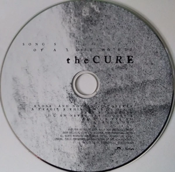 THE CURE 2 CD  Songs Of A Lost World   Live World Troxy London MMXXIV neuf - Image 3 of 4