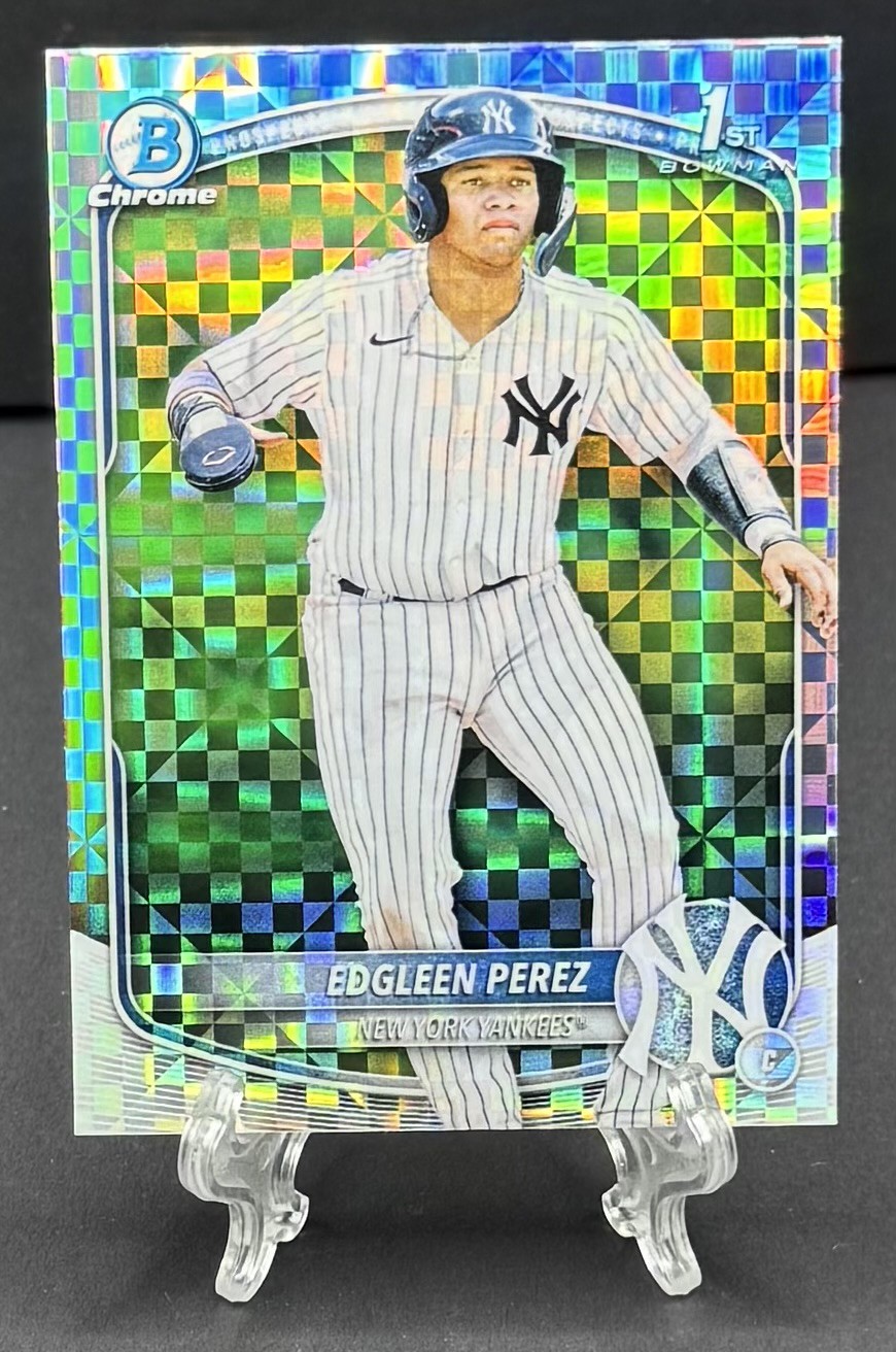 2025 Bowman - Chrome Prospects Edgleen Perez #BCP-80 X-Fractor (RC)