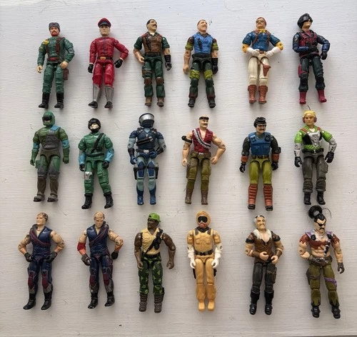 Hasbro G.I. Joe Vintage 3.75-inch Action Figures 1980s-1990s, Lot of 18