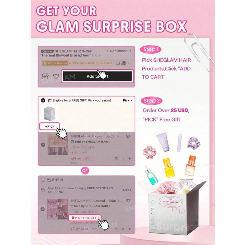 SHEGLAM HAIR Elegante Chic Cepillo Alisador Térmico 3D, Oro 24K Cabello-ZengC Foto 2 de 4