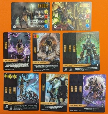 Marvel OVERPOWER Anubis PLAYER SET - 2 characters 12 specials - World Legends