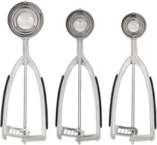 Cookie Dough Scoop Set, Set of 3, Black