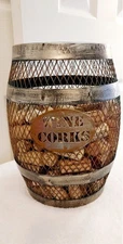 WINE CORK CAGE W/CORKS 10"H X 7"W