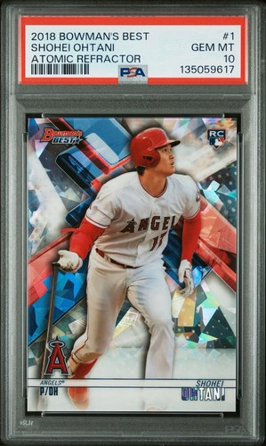 2018 Topps Bowman's Best Shohei Ohtani Atomic Refractor RC PSA 10