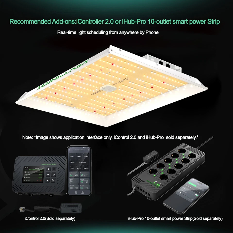 Mars Hydro TS 1000 LED Luz de Crecimiento Espectro Completo para Plantas de Interior Cultivo Kits de Tienda Foto 2 de 4