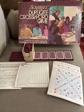 Scrabble Brand Duplicate Crossword Game- 1975 - Selchow & Righter Co. - Complete