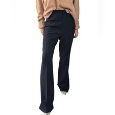 Alice + Olivia Black High Rise Wide Leg Dress Pants Womens Size 4 NWT