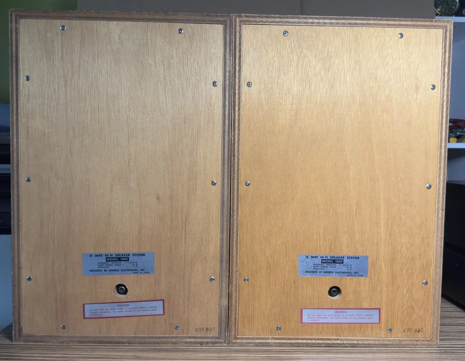 Vintage Grundig 3-Way Hi-Fi Speaker System – Model 1001 – Made in Japan - Image 2 of 4