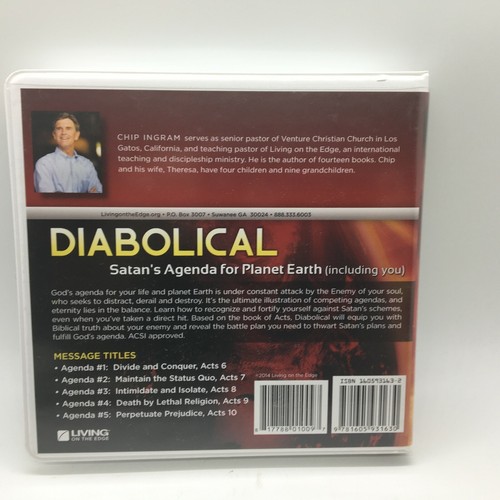 Chip Ingram Audio CD Teaching Series Set Diabolical Satan's Agenda New - Picture 4 of 4