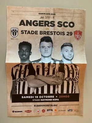 PROGRAMME ANGERS SCO - BREST 19 OCTOBRE 2019 - Photo 1/2