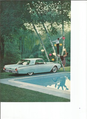 Original 1961 Ford Thunderbird Coupe print ad: ''Presenting the 1961 Thunderbird
