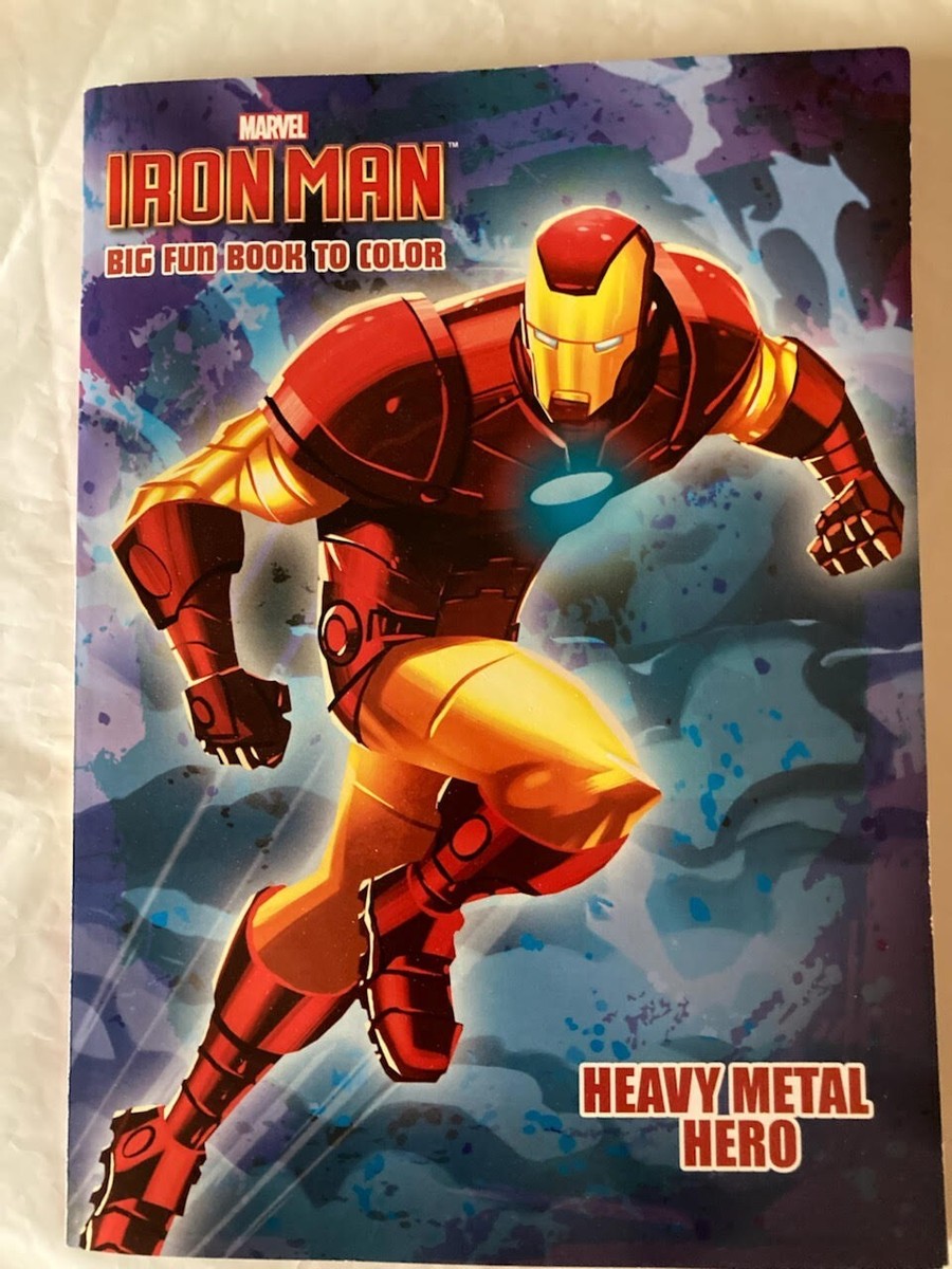 Marvel Iron Man Coloring & Activity Book ~ Heavy Metal Hero | eBay