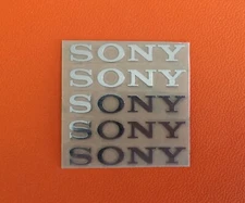 5 pcs Sticker for Sony Silver Logo TV PlayStation Game Laptop Desktop 30mm x5mm