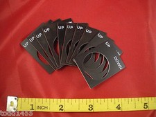 Telemecanique ZB2 BY2370 Lot of 10 UP DOWN Legend Plate Flag Switch Tag Nnb
