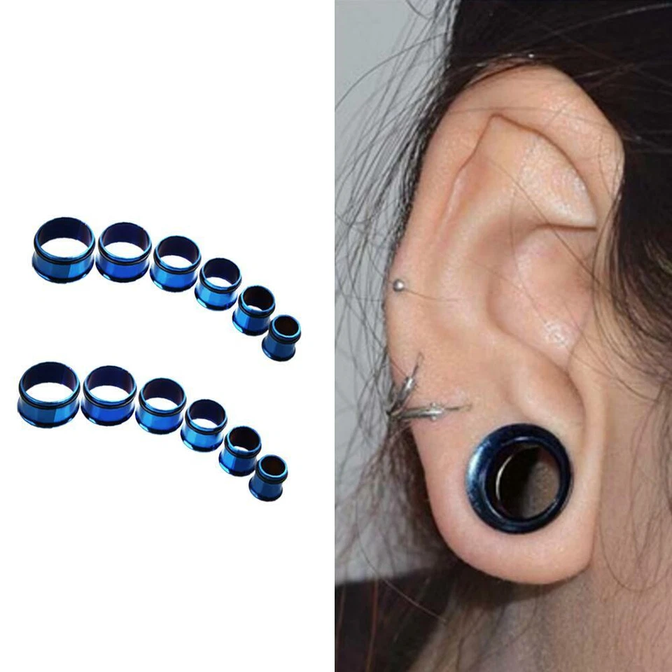 24pcs Acrylic&Steel Ear Plugs Expander Kit Taper Stretcher Gauges Stretching Set - Image 4 of 4