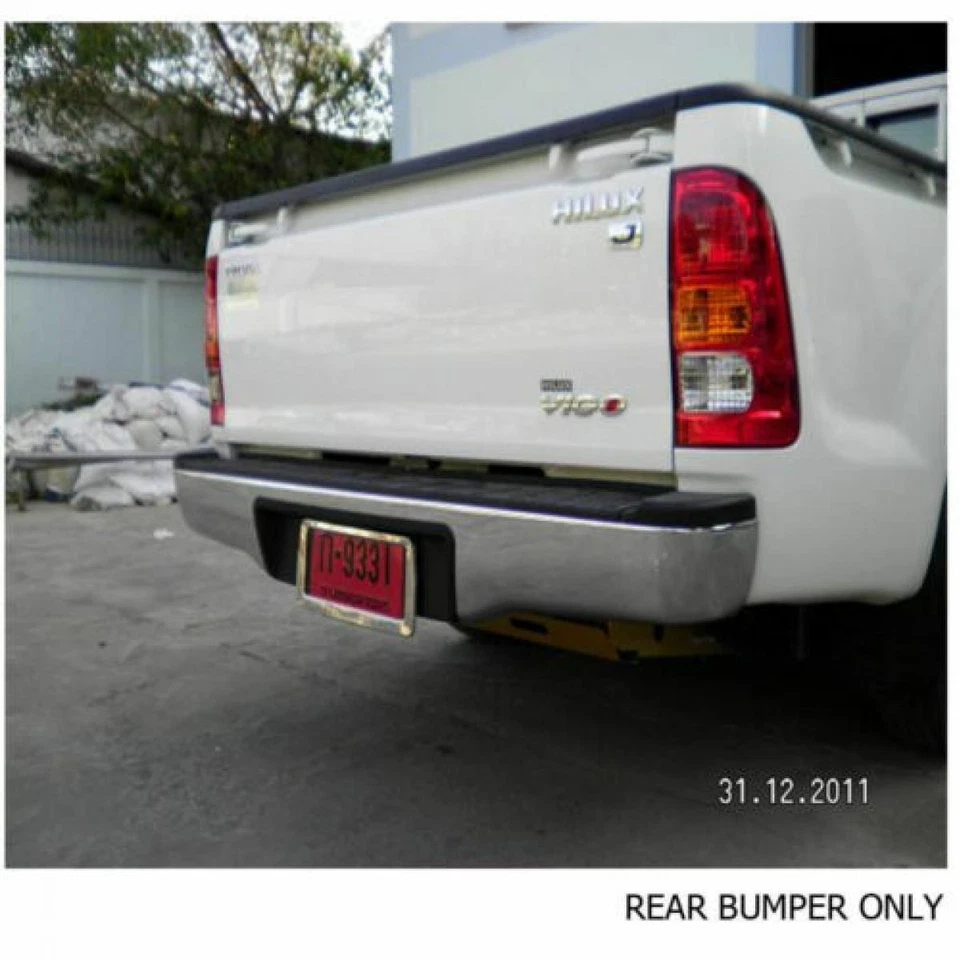 Fit 11-15 Toyota Hilux Pickup Ute Sr Rear Bumper Tail Back Chrome Steel Kun Tgn - Image 3 of 4