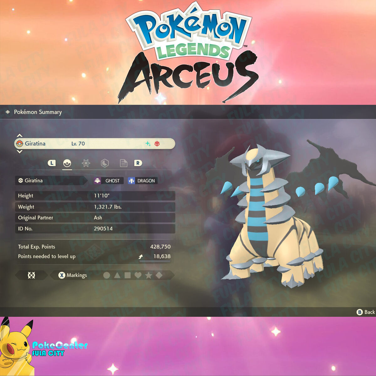 💚Shiny Giratina ✨Pokémon Legends: Arceus 💙10 Effort 6EV 🟢 Alpha? Ask!