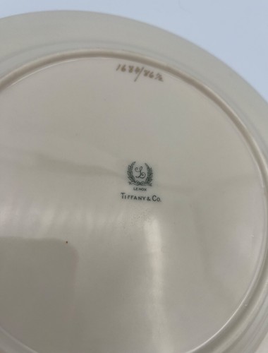 Vintage Lenox Tiffany & Co Lunch Snack Plate and Tea Coffee Cup Set - Picture 5 of 6