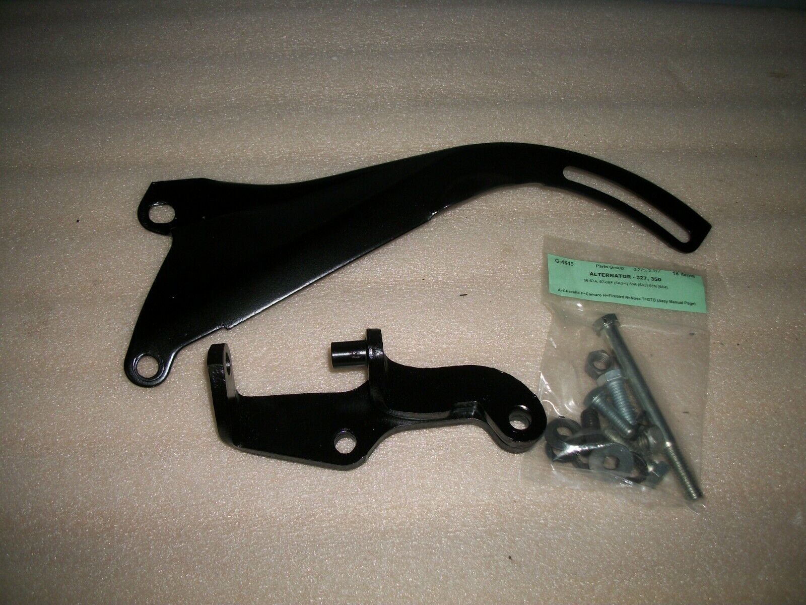 65-68 BIG BLOCK CHEVELLE UPPER ALTERNATOR BRACKET WITH TAB