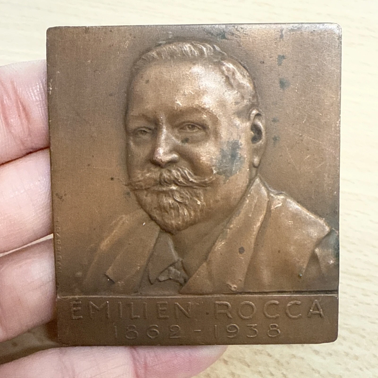 Médaille Plaque Émilien Rocca 1862 1938