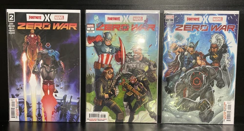 Fortnite X Marvel Zero War #2 3 Sealed Copies With Codes Free Priority Mail