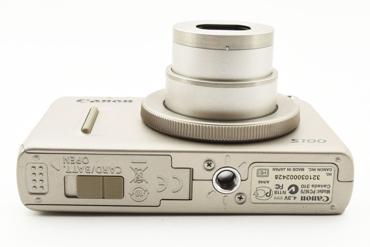 Canon PowerShot S100 12.1MP Digital Compact Camera Silver