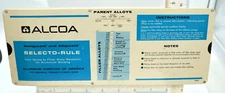 Vintage ALCOA Selecto-Rule - Filler Alloy Guide - Aluminum Company of America
