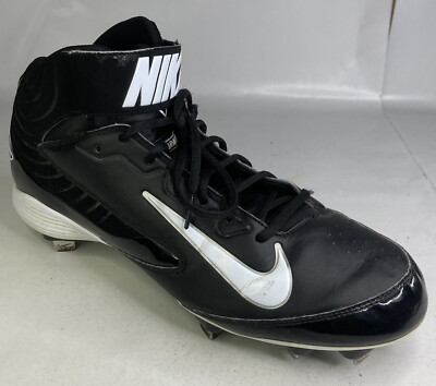 Nike Air Huarache #615965-010 Pro Mid Metal Spikes Baseball Cleats Men’s  Size 13