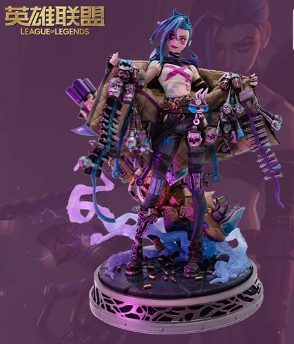 Official League of Legends Jinx 1/7 Figure Statue Arcane Toy Model Collectible - Picture 3 of 13