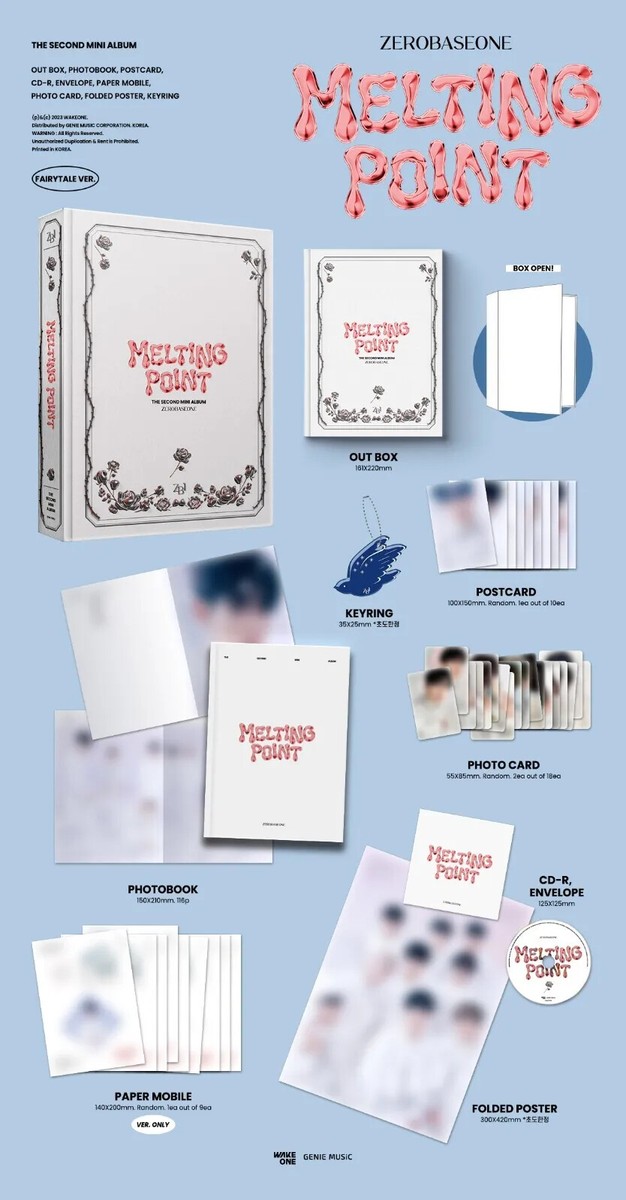 ZEROBASEONE 2nd Mini Album [MELTING POINT] CD+116p P.Book+P.Card+