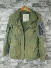 Ralph Lauren Coat Xxs Denim Supply Utility Jacket Green Distressed Hooded Vtg