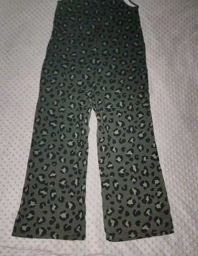 Secret Treasures Women's Union Suit Snap-front Green Leopard Size Small (4-6) - Picture 6 of 11